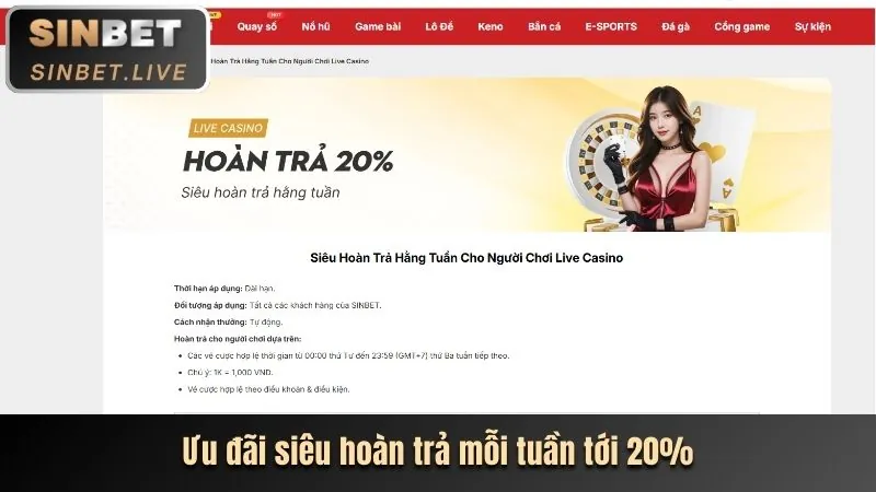 Hoàn trả hàng ngày E2BET